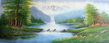 Stream in Summer Bob Ross Landscape Oil Paintings